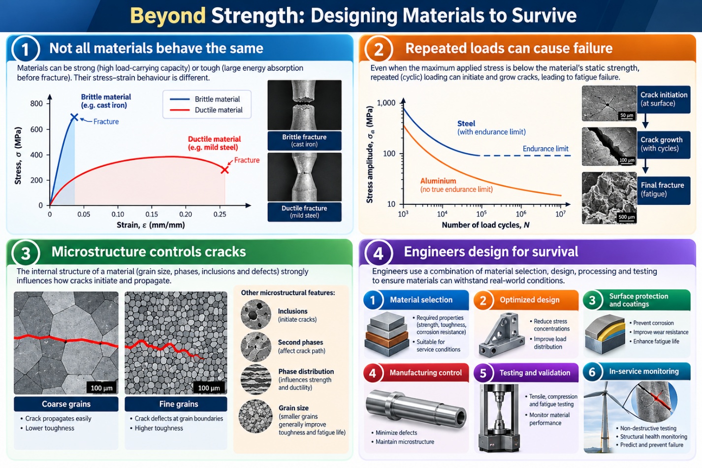 How engineers look beyond strength to design materials that last