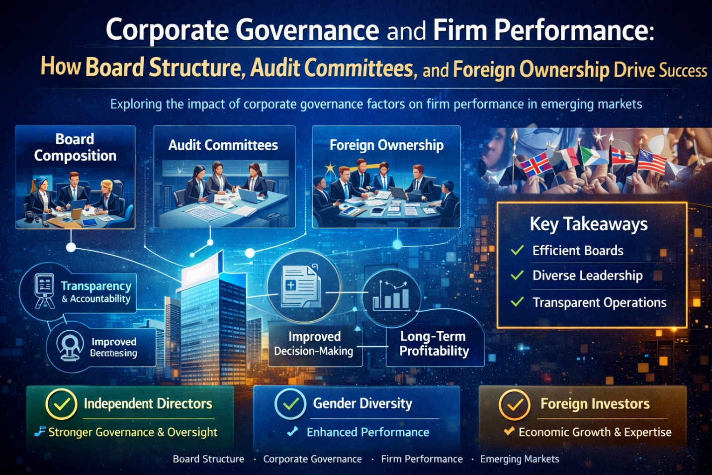 Corporate Governance and Firm Performance: How Board Structure, Audit Committees, and Foreign Ownership Drive Success