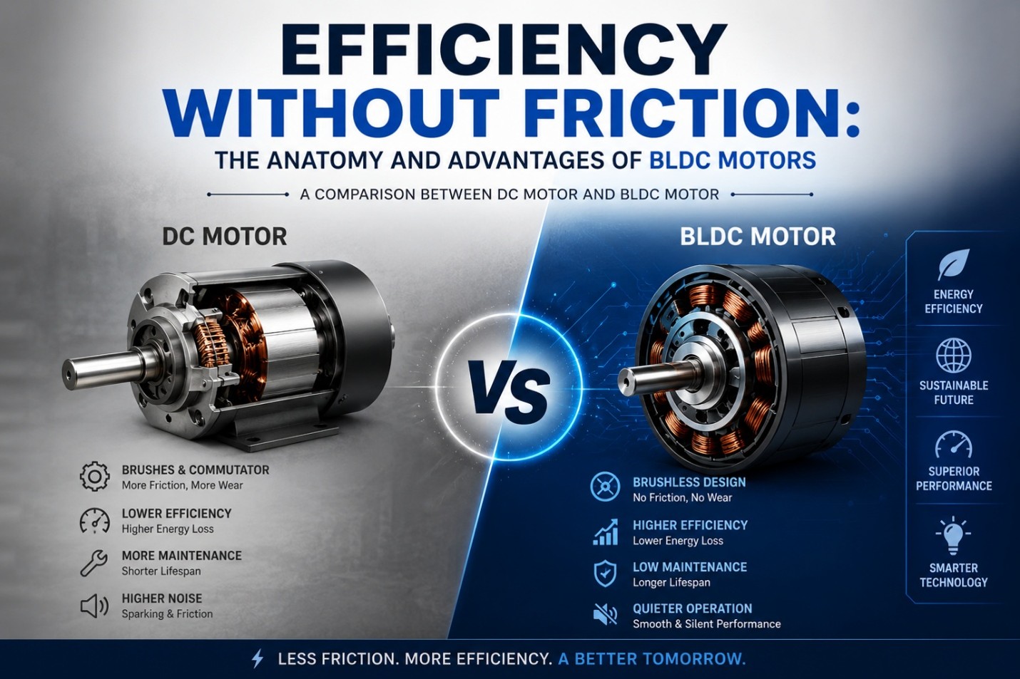 Efficiency Without Friction: The Anatomy and Advantages of BLDC Motors