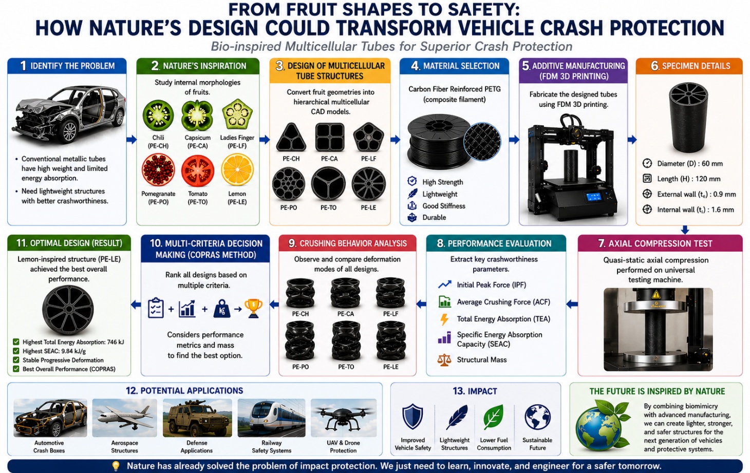 From Fruit Shapes to Safety: How Nature’s Design Could Transform Vehicle Crash Protection
