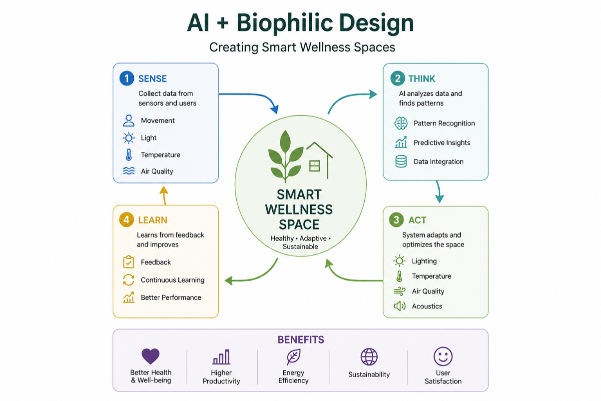 AI + Biophilic Design: Creating Smart Wellness Spaces