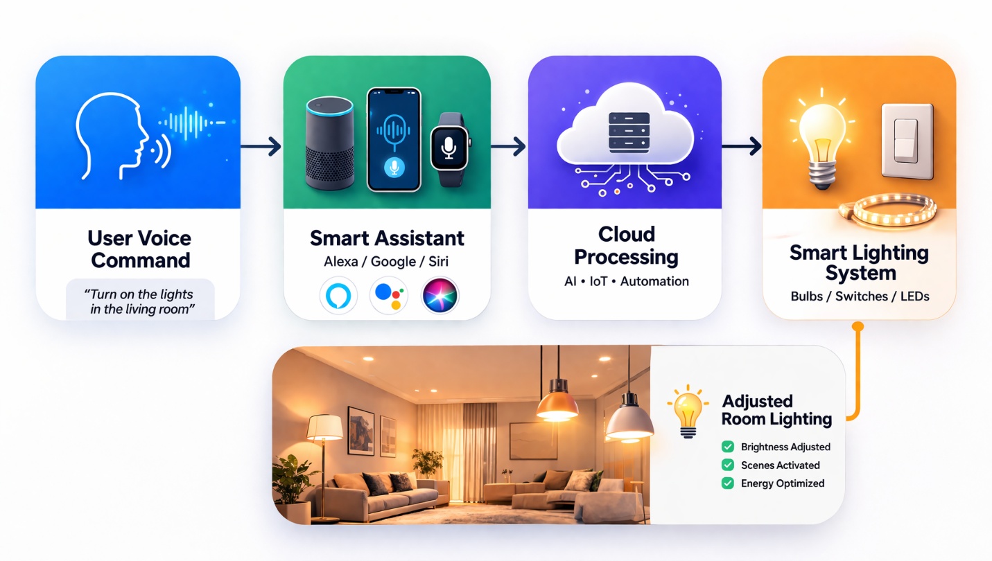 Voice-Controlled Lighting: How Smart Lighting is Transforming Smart Living