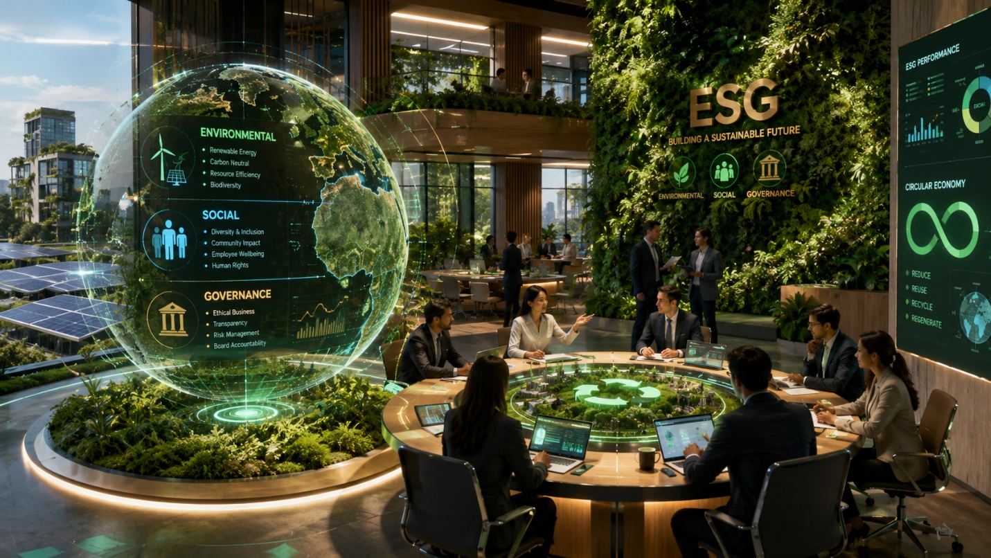 ESG — Environmental, Social, Governance — Building a Sustainable Future in the boardroom