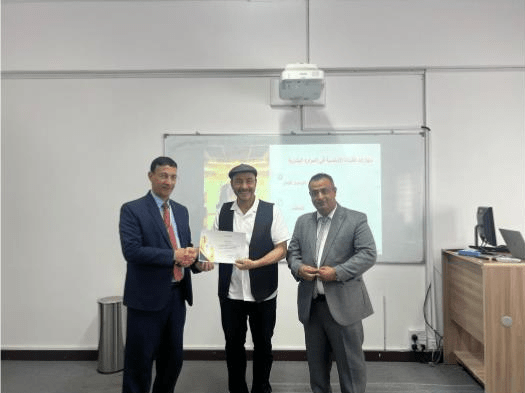 Dr. Baligh Hosts Mr. Fahmy Abdul-Sahib for a Lecture on Risk Management